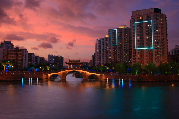 Mise en lumière du Grand canal d’Hangzhou, Chine © Concepto & Zhongtai Lighting