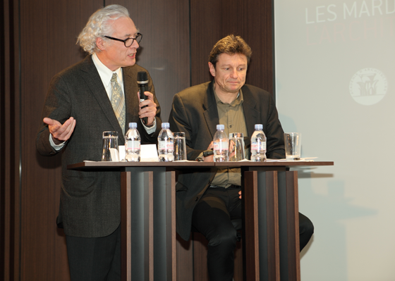 Thierry van de Wyngaert et Gilles Davoine - Les Mardis de l'Architecture, auditorium Unibail-Rodamco - 12 février 2013