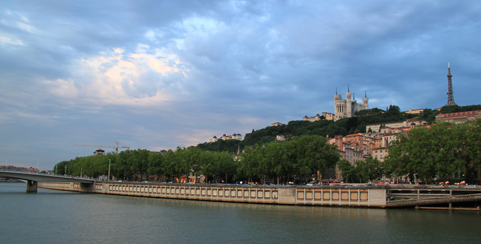 Quais de la Saône, Lyon, France - Photo : Vincent Laganier