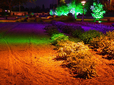 20-Jardin Chromatique, parc de Gerland, Lyon - Architecte paysagiste Michel Corajoud - Concepteur lumière Laurent Fachard, LEA - Photo Vincent Laganier