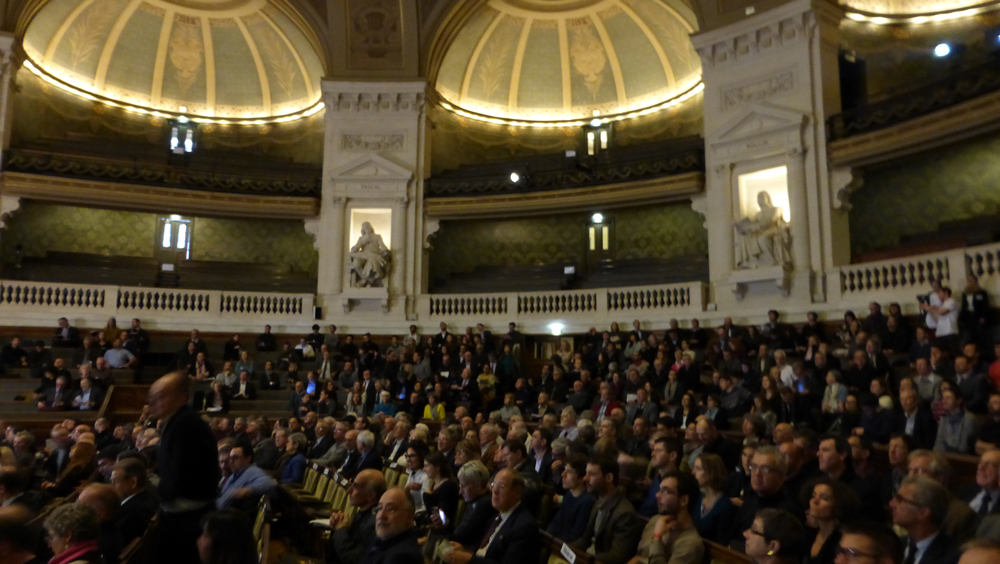 Année de la Lumière en France 2015 - Cérémonie de lancement - Public - Grand Amphithéâtre de la Sorbonne, Paris - Photo : Vincent Laganier