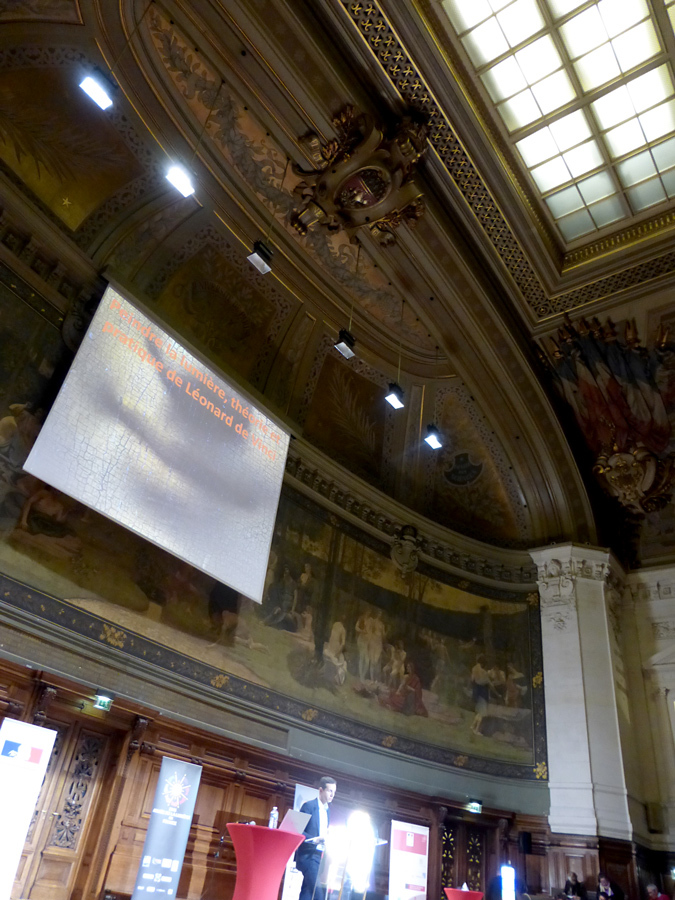 Année de la Lumière en France 2015 - Cérémonie de lancement - Scène - Grand Amphithéâtre de la Sorbonne, Paris - Photo : Vincent Laganier