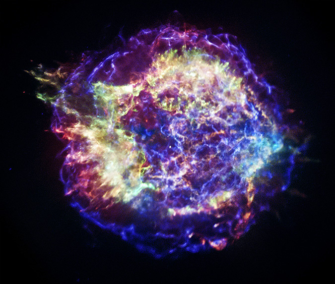 Cassiopeia A, une supernova - Photo NASA, CXC, SAO