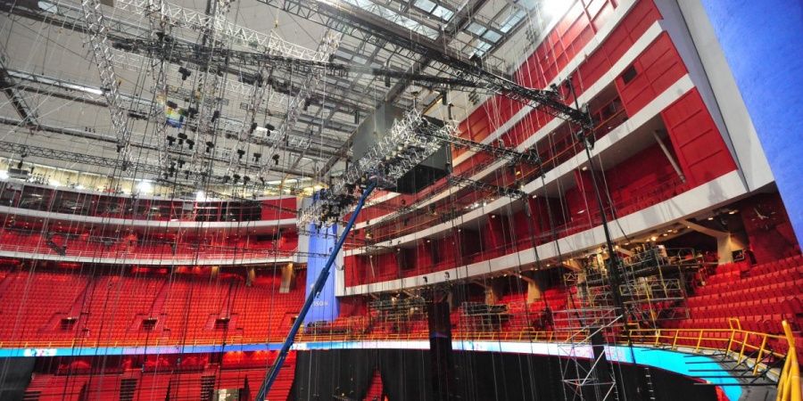 Montage Eurovision 2016, Stockholm Globe Arenas, Suede © M & M Production - Eurovisionworld.com