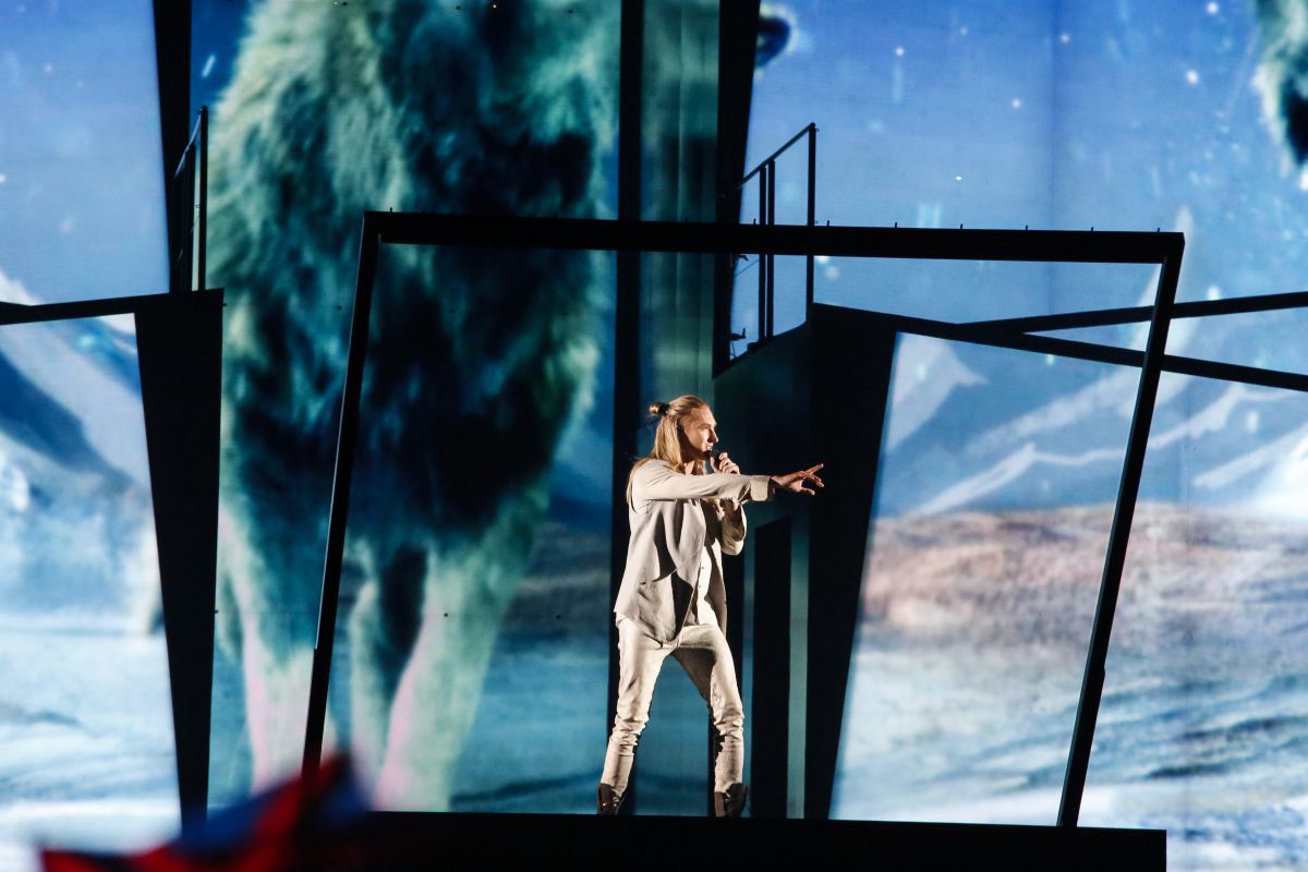 Biélorussie, Ivan, demi-finale Eurovision 2016, Stockholm Globe Arenas, Suede © Thomas Hanses (EBU)