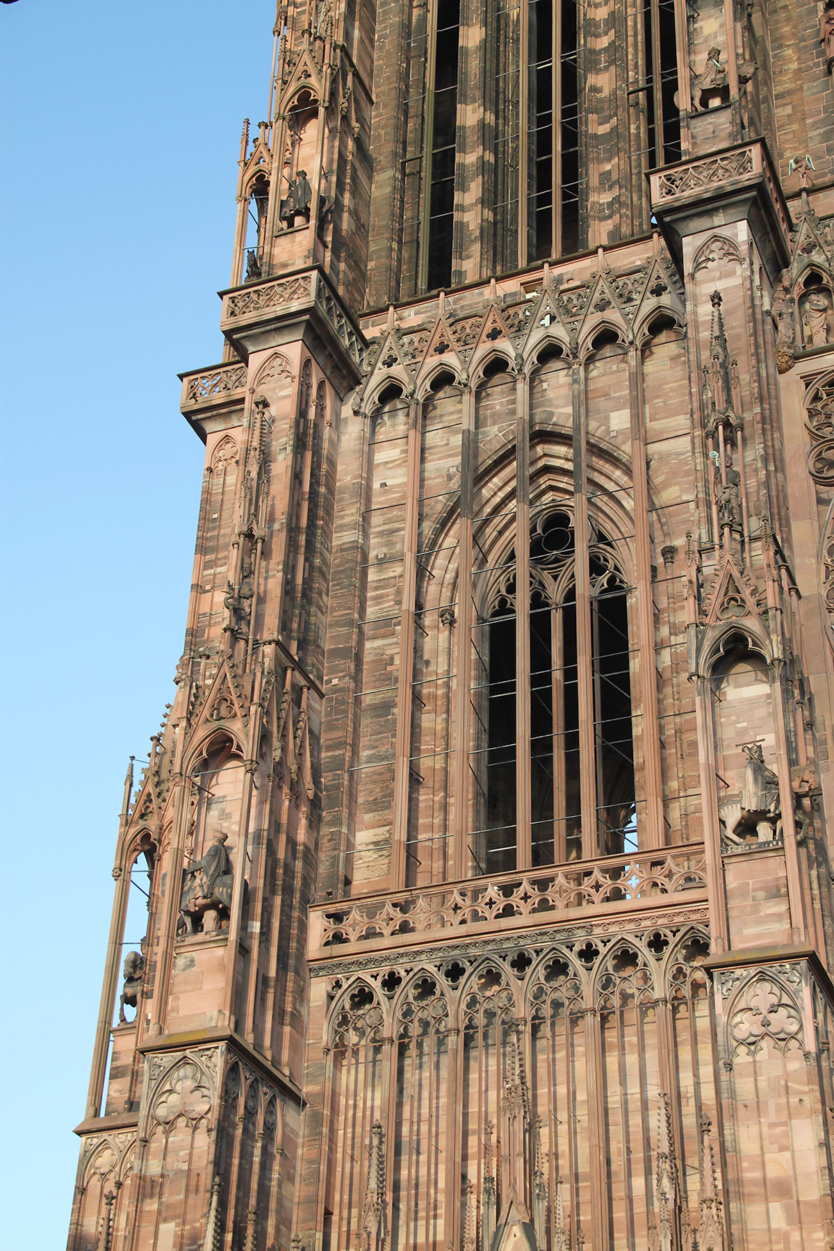 Cathédrale Notre-Dame, Strasbourg, France - détail de la façade vue de jour © Vincent Laganier